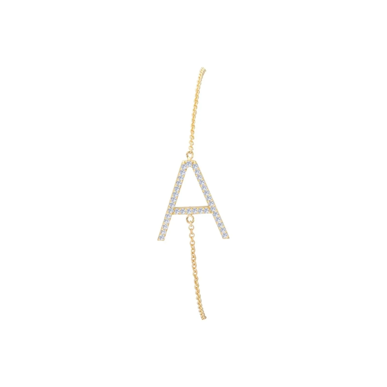 Diamond Letter Bracelet