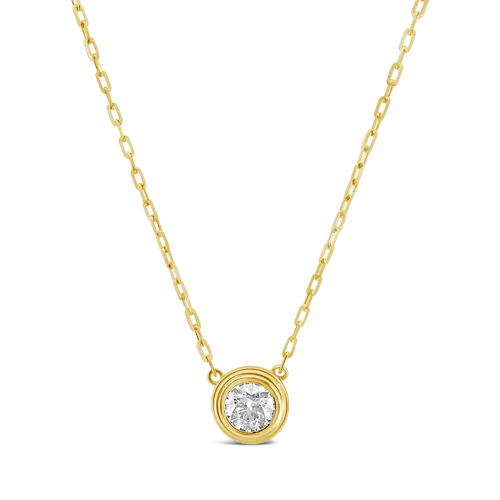 Double Bezel Diamond Pendant