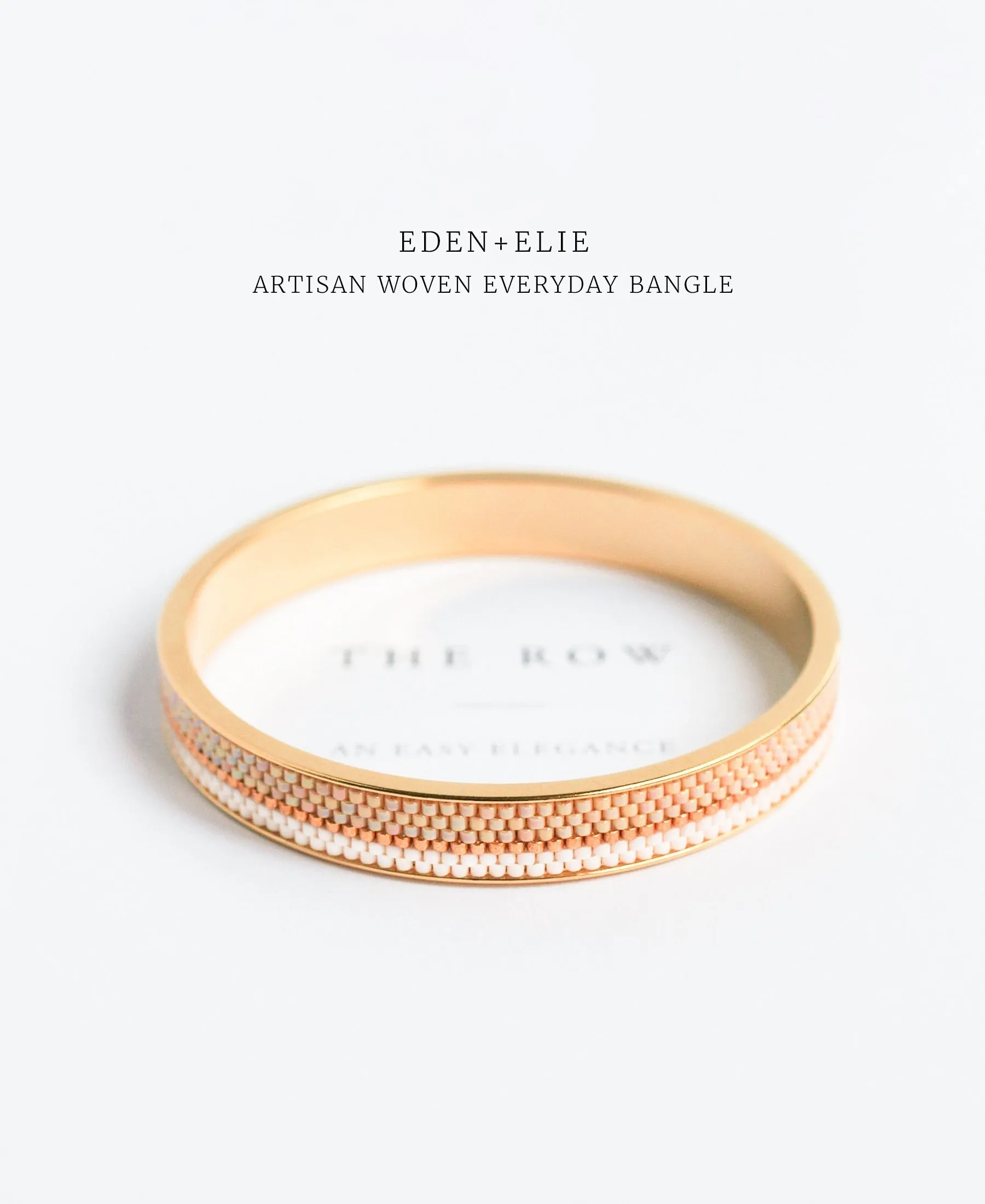 EDEN   ELIE Everyday Gold Narrow Bangle - cerise