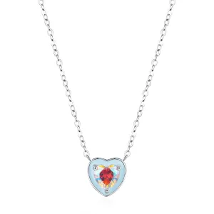 Elegant Gradient Zircon Sterling Silver Necklace
