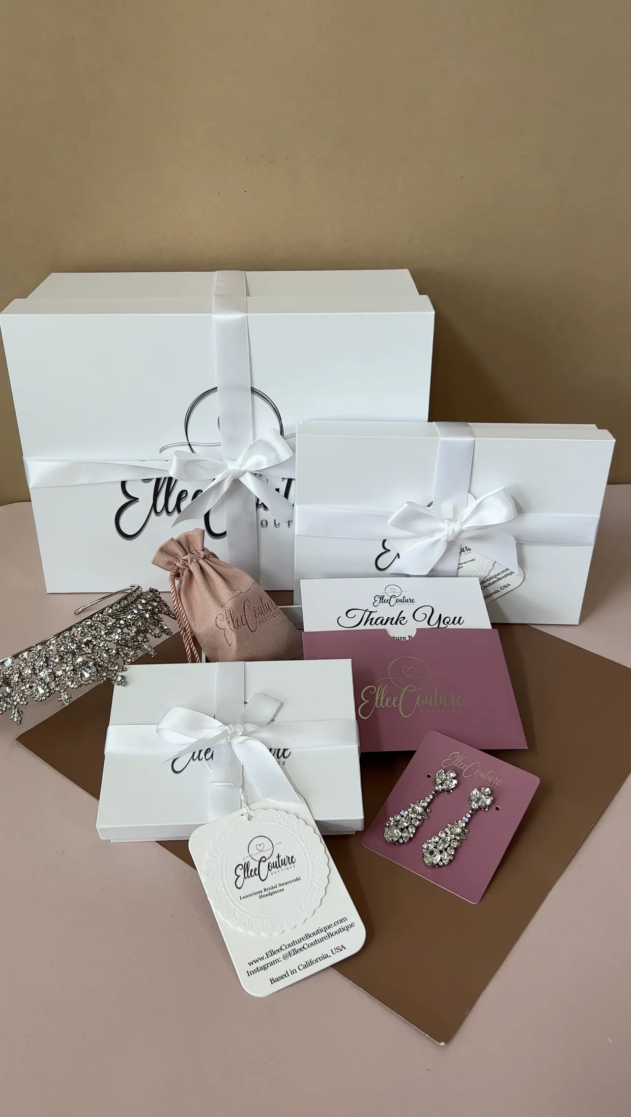 Ellee Real Bride Adorned with REGINA Swarovski Bridal Full Crown
