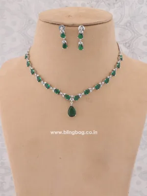 Emerald  Eve Zirconia Jewellery Set