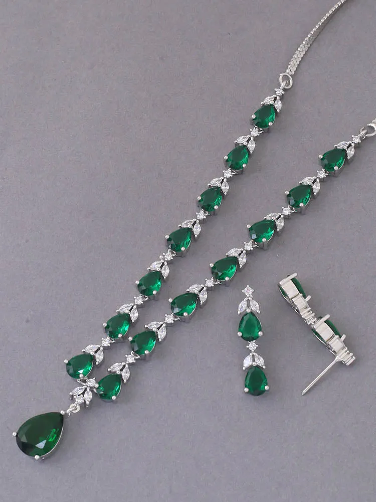 Emerald  Eve Zirconia Jewellery Set