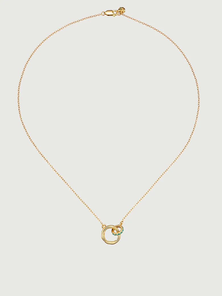 Encircle Loops Emerald Necklace