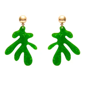 Erstwilder - Coral Ripple Drop Earrings - Green