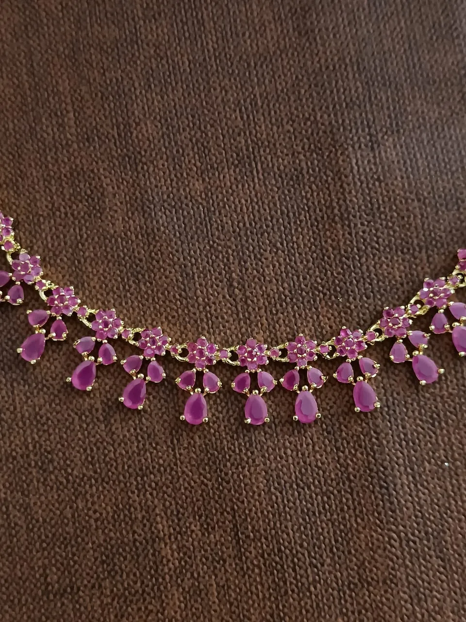 Exquisite Gold-plated Zircon Necklace Set