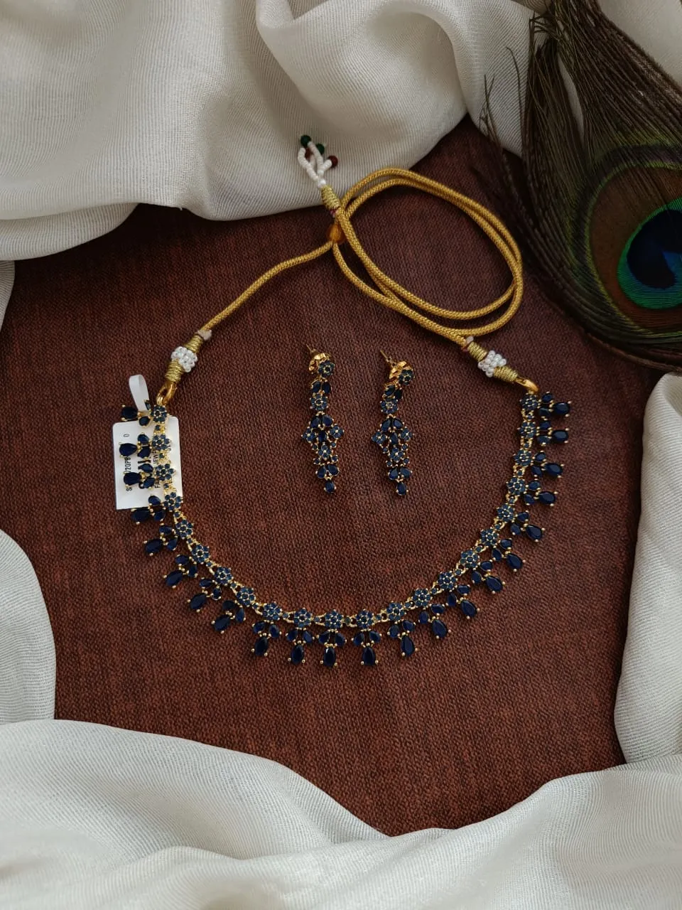 Exquisite Gold-plated Zircon Necklace Set