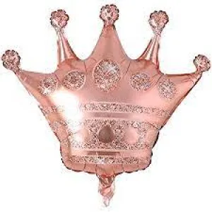 Foil Balloon Rose Gold Crown 1 pcs 30inch