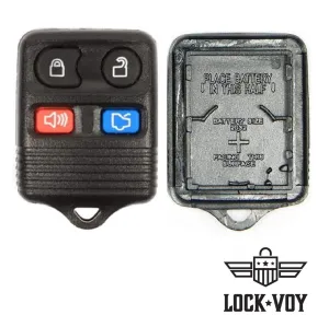 Ford,Lincoln, Mercury, Mazda 4 Button Remote SHELL