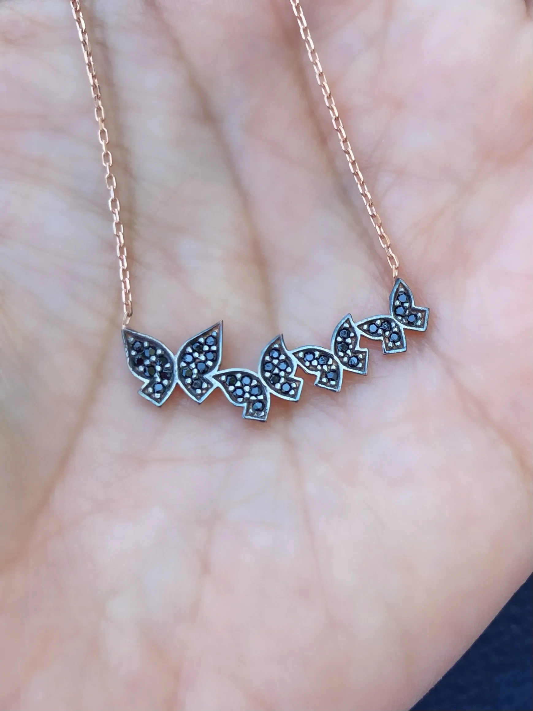 Four Butterflies Necklace