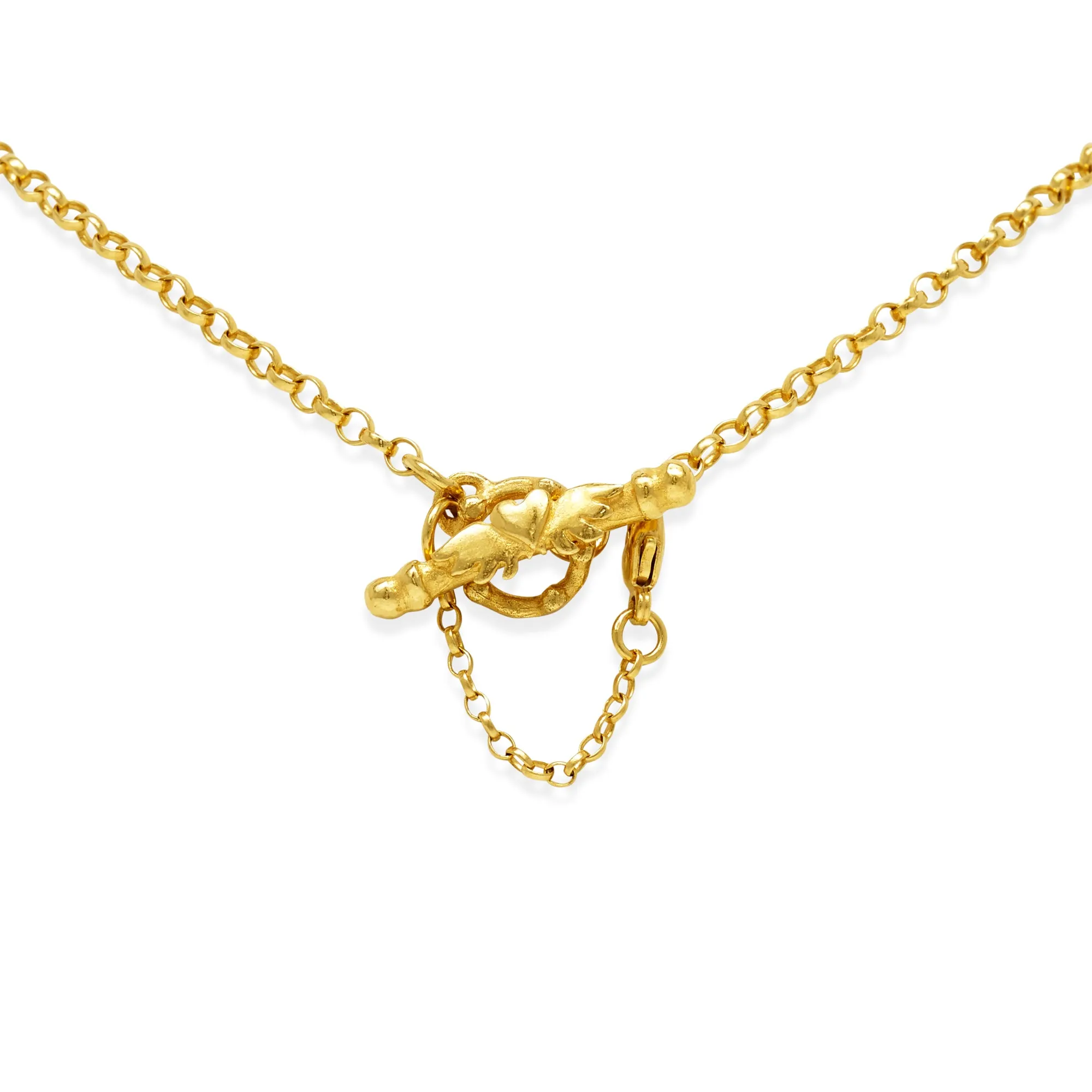 Gold, Emerald & Diamond Kinship Amulet Necklace