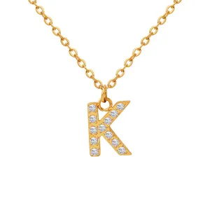 Golden Goddess Zircon Pendant Necklace for Women