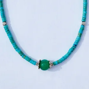 Green Jade Turquoise Necklace