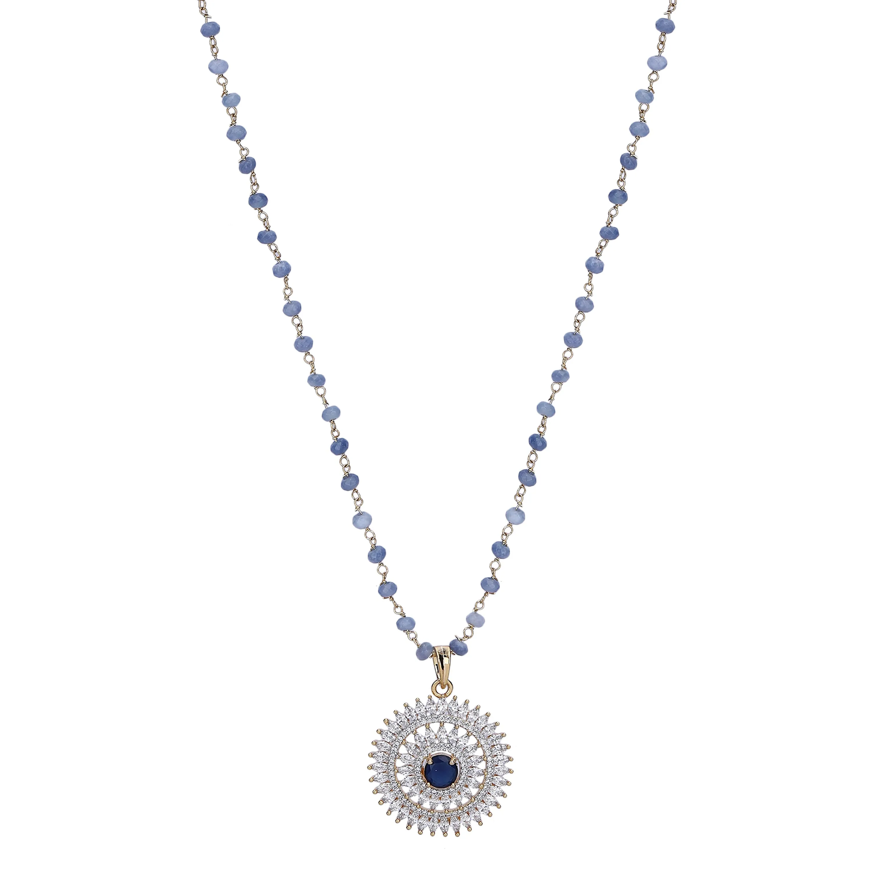 Himanshi Zircon Pendant Set