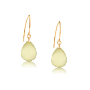 Imogen Earring, Lemon Quartz, Gold