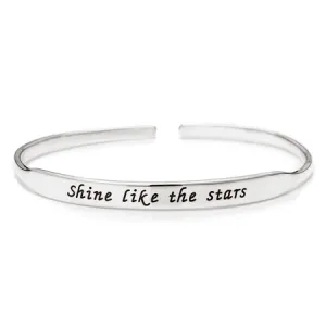 Inspirational Bangle - Sterling Silver