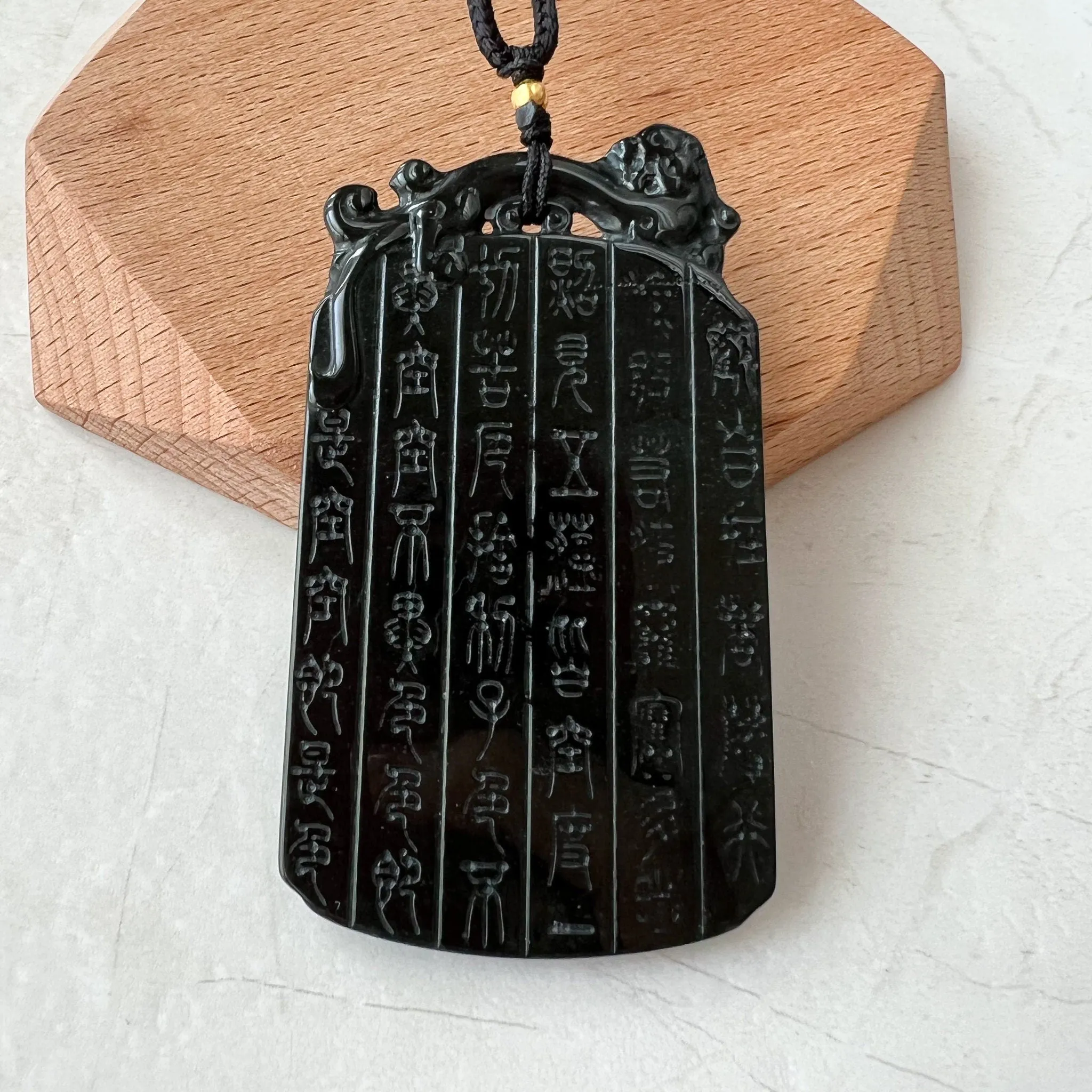 Kṣitigarbha Buddha, Di Zang Wang, 地藏王, Dia Tang, Jizo, Jadeite Jade Omphacite Carved Pendant Necklace, LGG-1221-1656346567