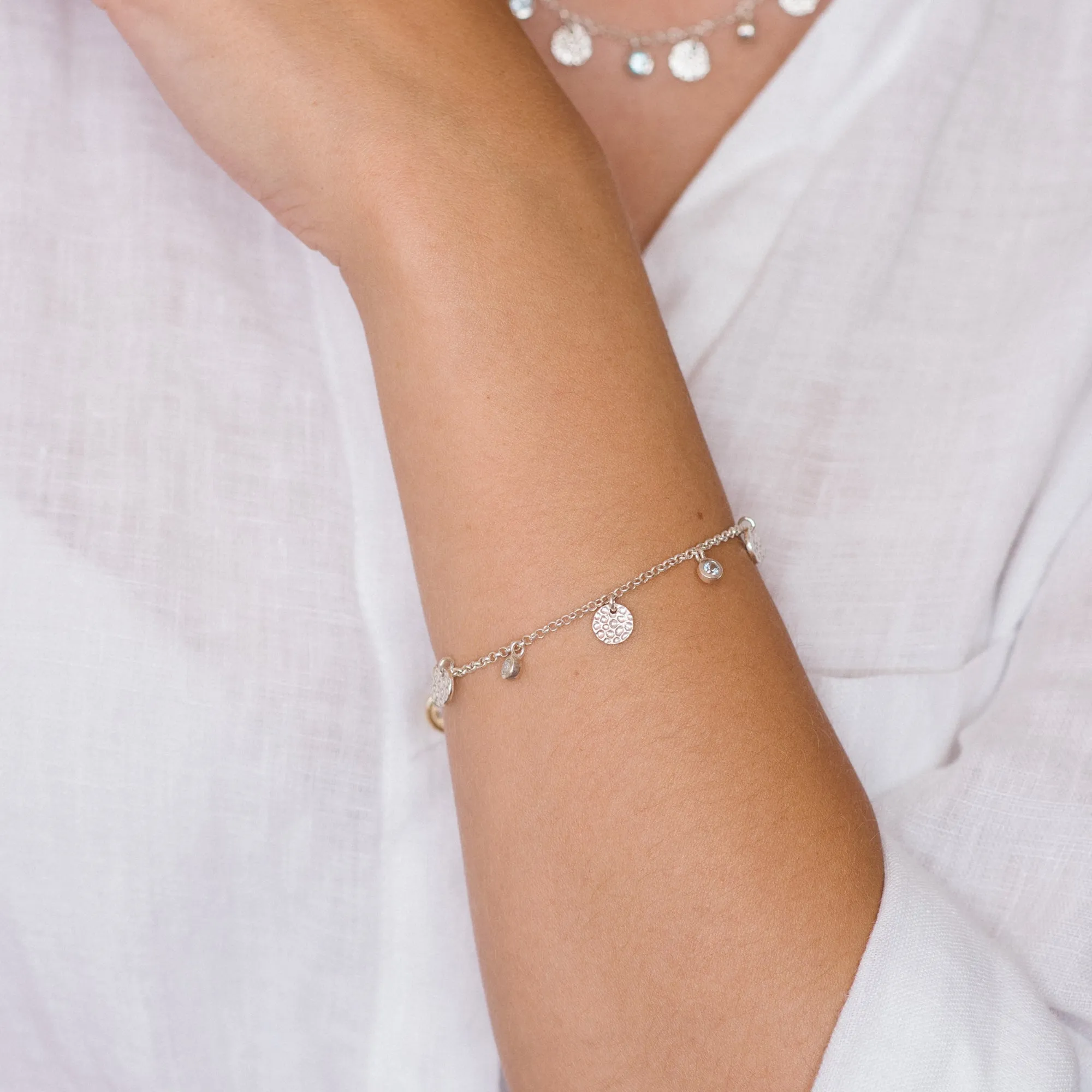 Lakshmi Bracelet – Blue Topaz
