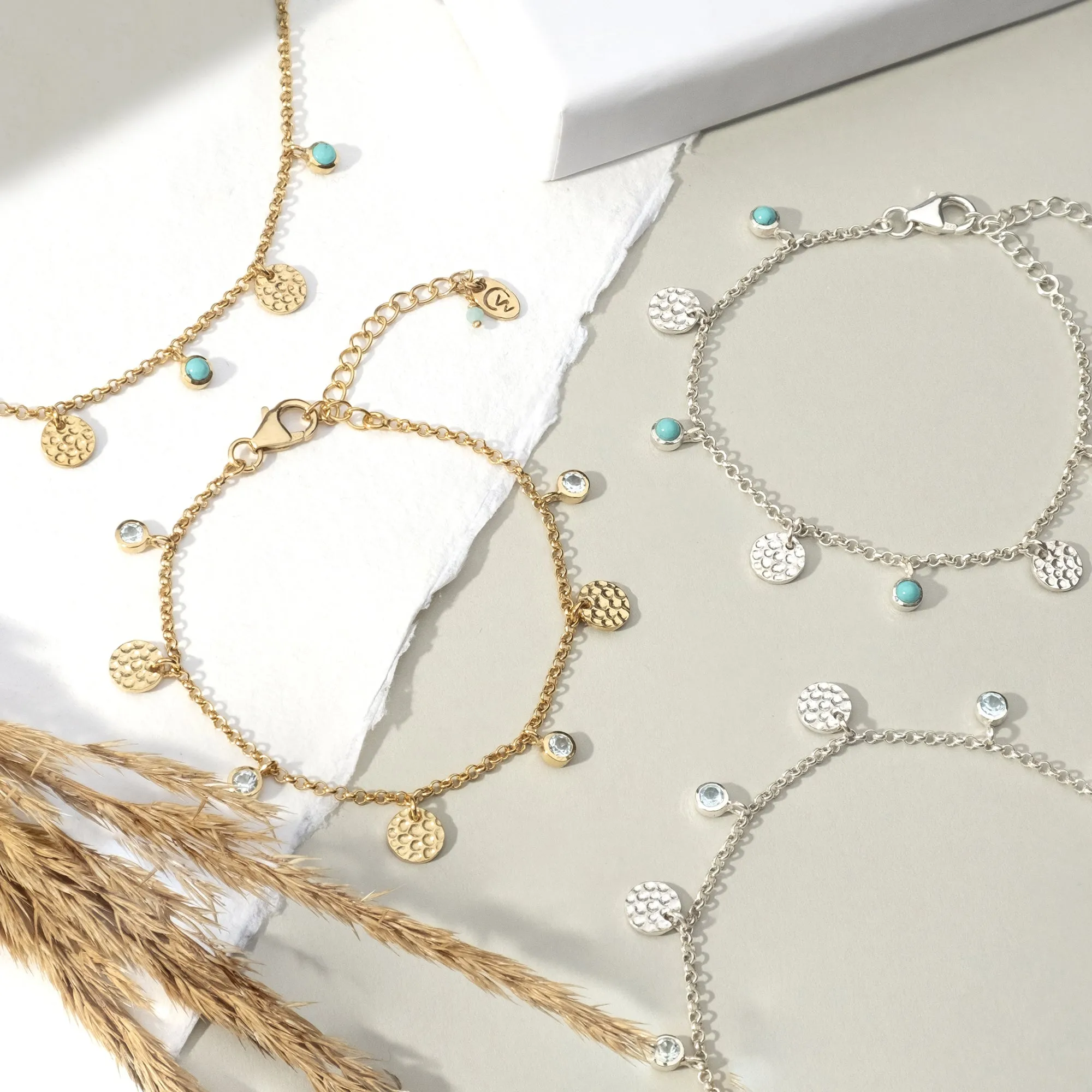 Lakshmi Bracelet – Blue Topaz