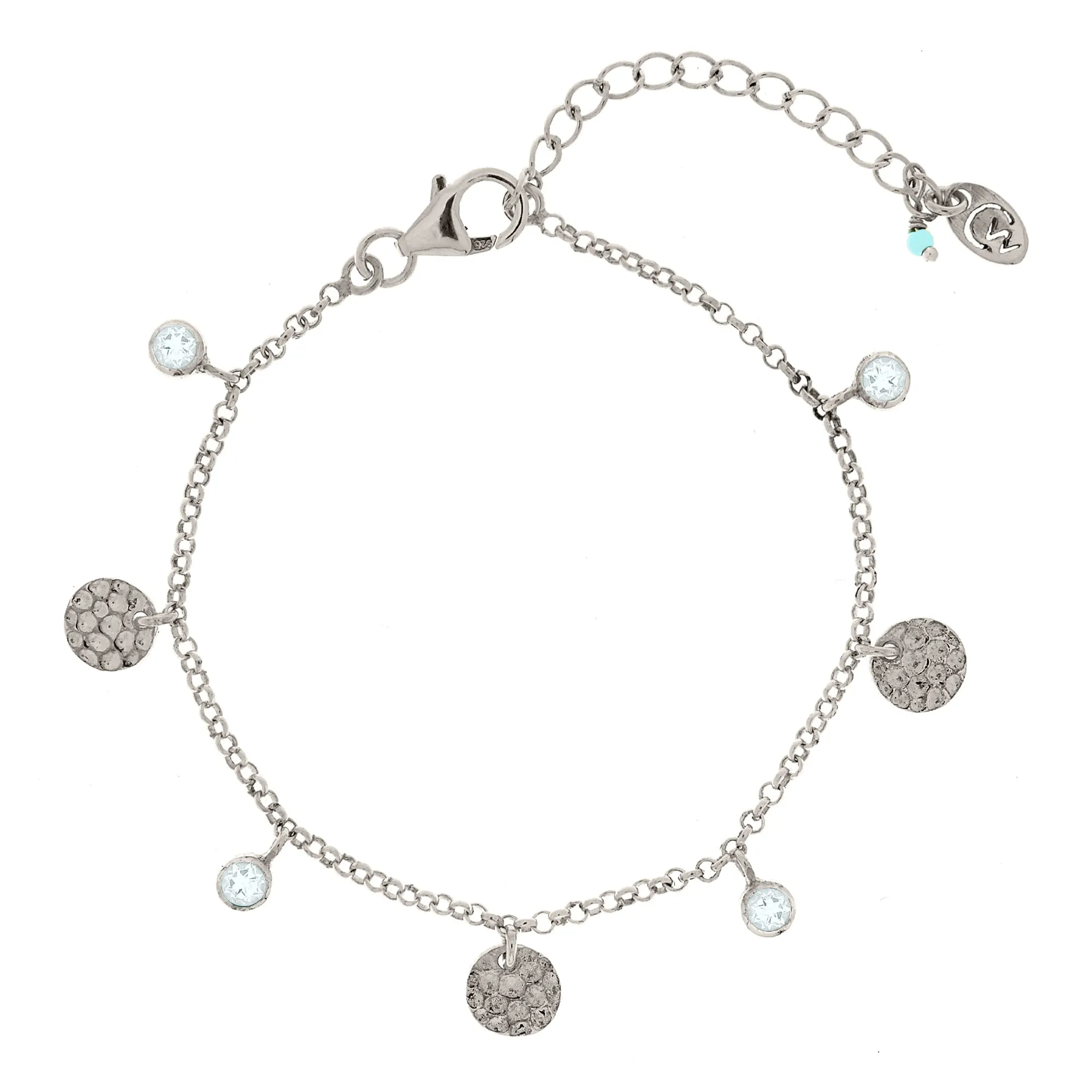 Lakshmi Bracelet – Blue Topaz