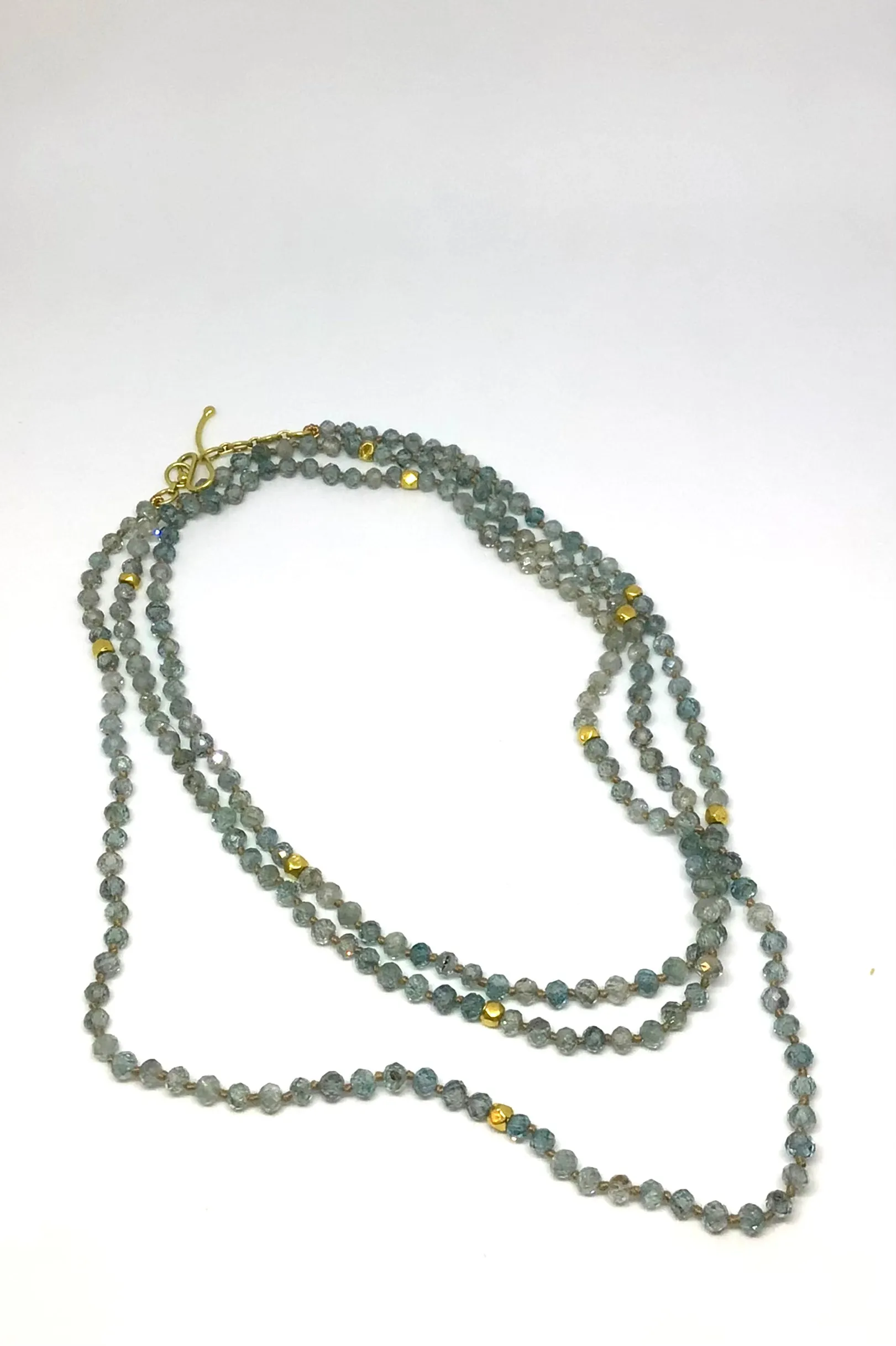 Lena Skadegard Blue Zircon Necklace