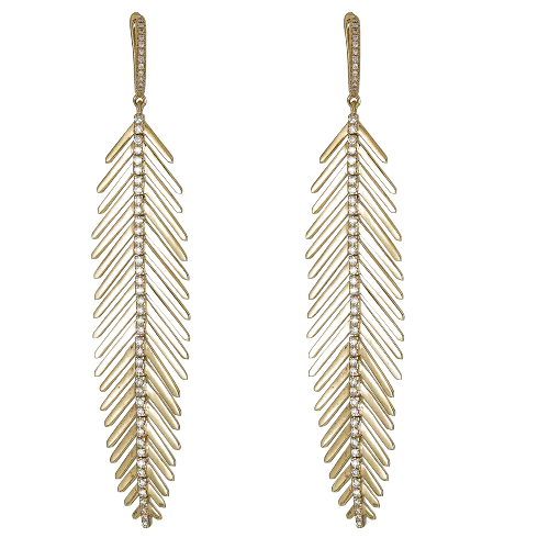 Long Feather Earrings