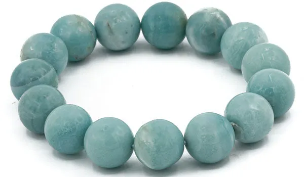 Luxury Brilliant Turquoise Amazonite Natural Gemstone Bracelet