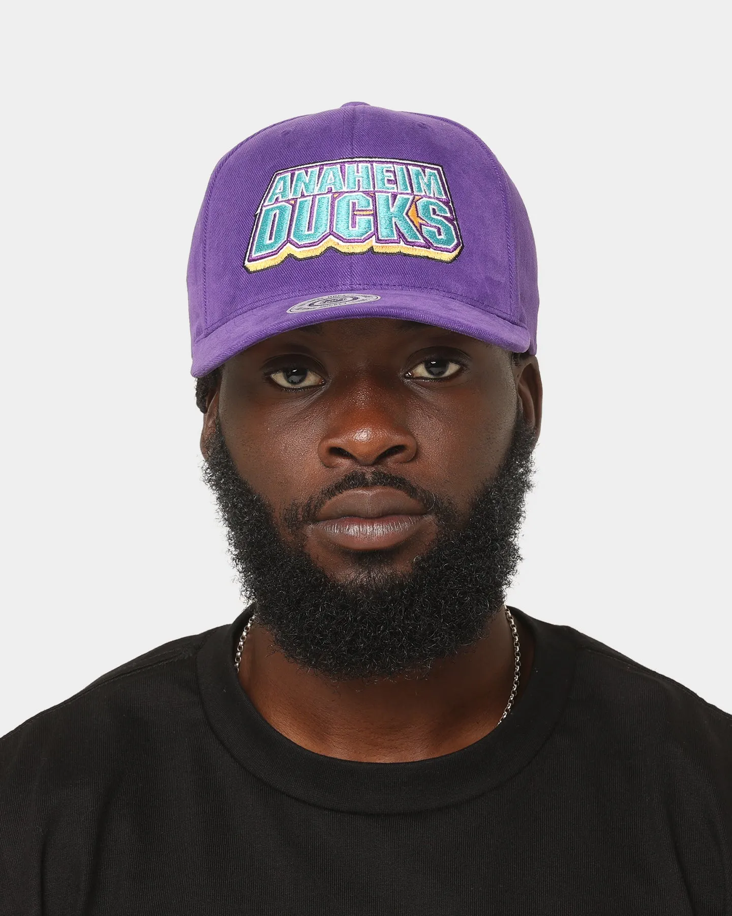 Majestic Athletic Anaheim Ducks Stack Pro Crown Snapback Faded Purple