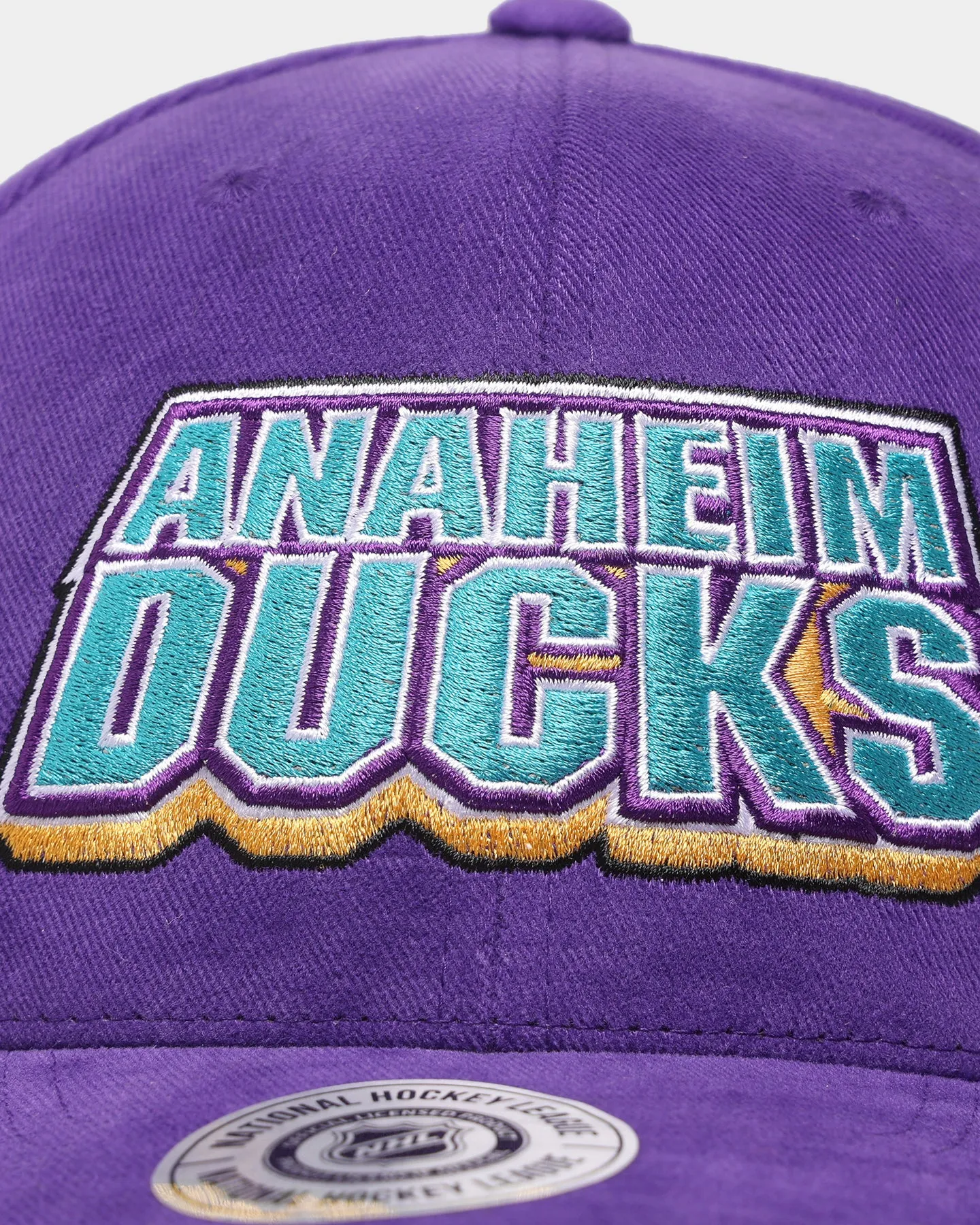 Majestic Athletic Anaheim Ducks Stack Pro Crown Snapback Faded Purple