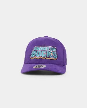 Majestic Athletic Anaheim Ducks Stack Pro Crown Snapback Faded Purple
