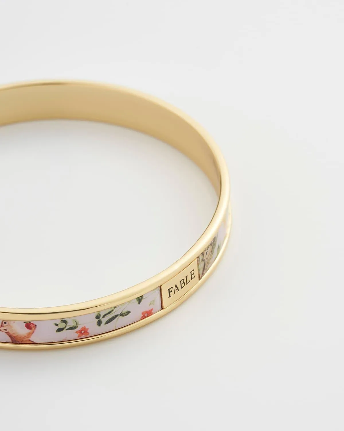 Meadow Creatures Printed Bangle - Lilac