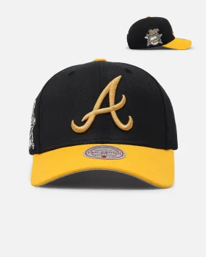 Mitchell & Ness Atlanta Braves "Enter The Dragon" Pro Crown Snapback Black/Ochre