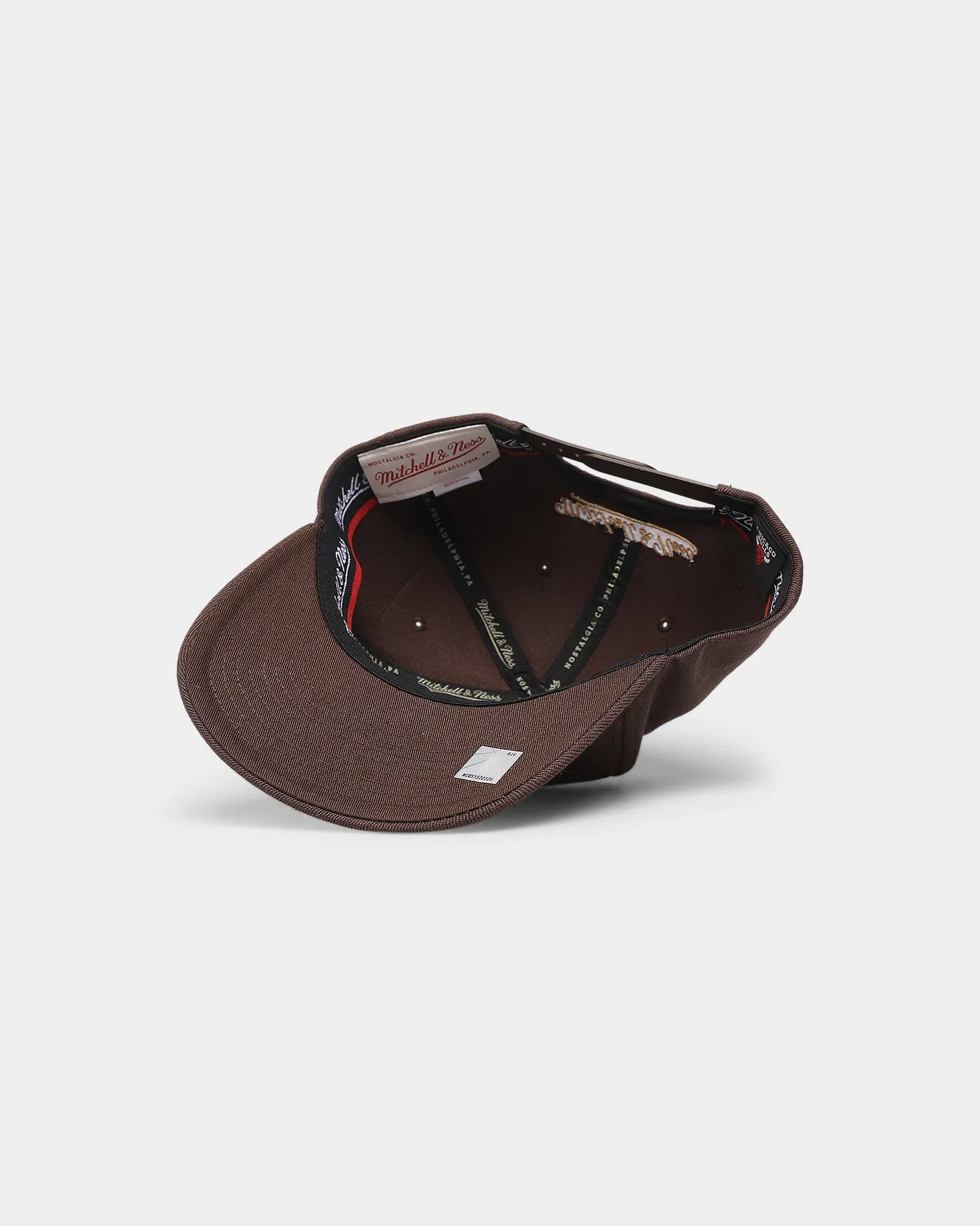 Mitchell & Ness Chicago Bulls 'Lux Brown' Classic Red Snapback Baroque Brown