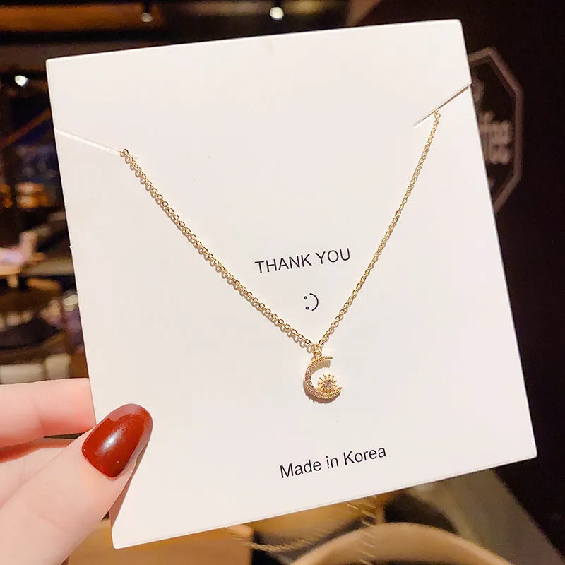 Moon Zircon Necklace