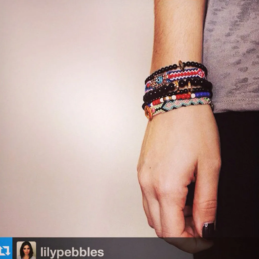 Multicolour Diamante Hamsa Hand Lucky Charm Friendship Bracelet