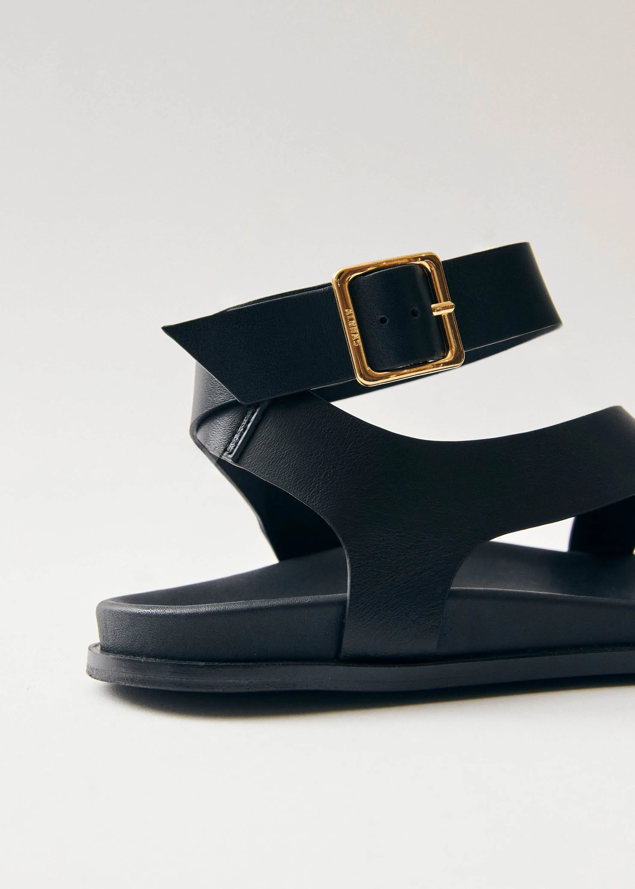 Myles Leather Sandals Black