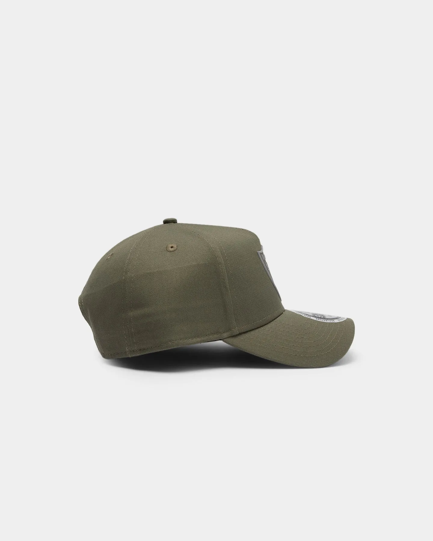 New Era Raiders 9FORTY A-Frame Reflective Logo Snapback Olive/3M