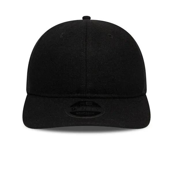 New Era Retro Crown Cap - Black Wool