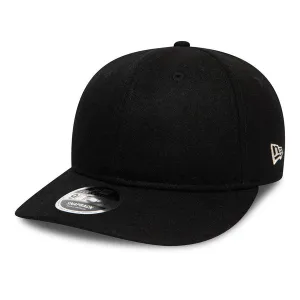 New Era Retro Crown Cap - Black Wool