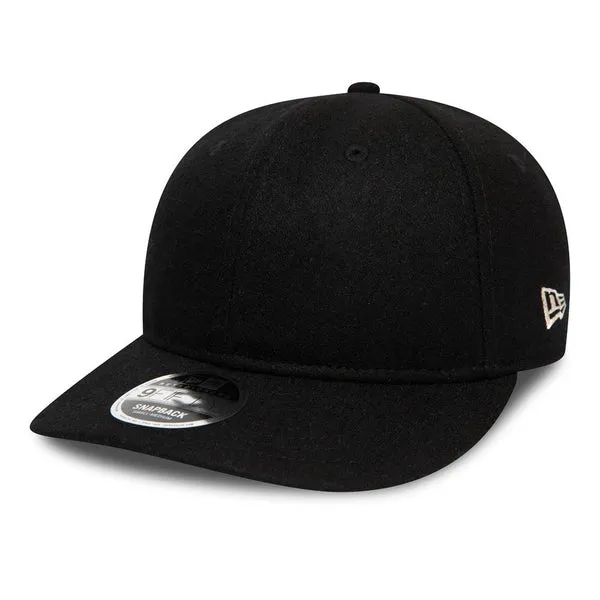 New Era Retro Crown Cap - Black Wool