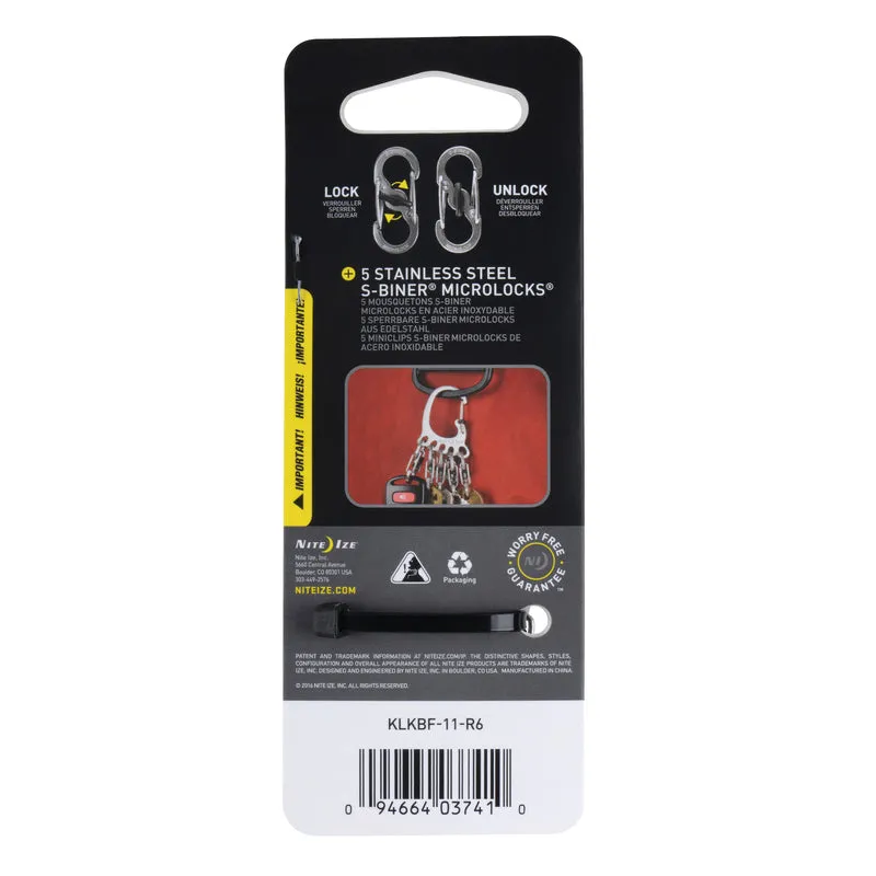 Nite Ize BigFoot Locker 2 in. D Stainless Steel Silver Carabiner Key Chain