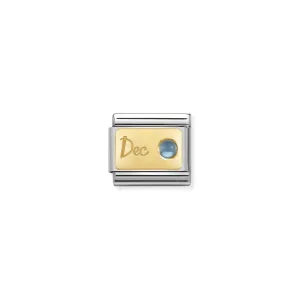 Nomination Composable Link December, Topaz Stone, 18K Gold