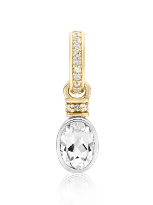 Oval cut charm