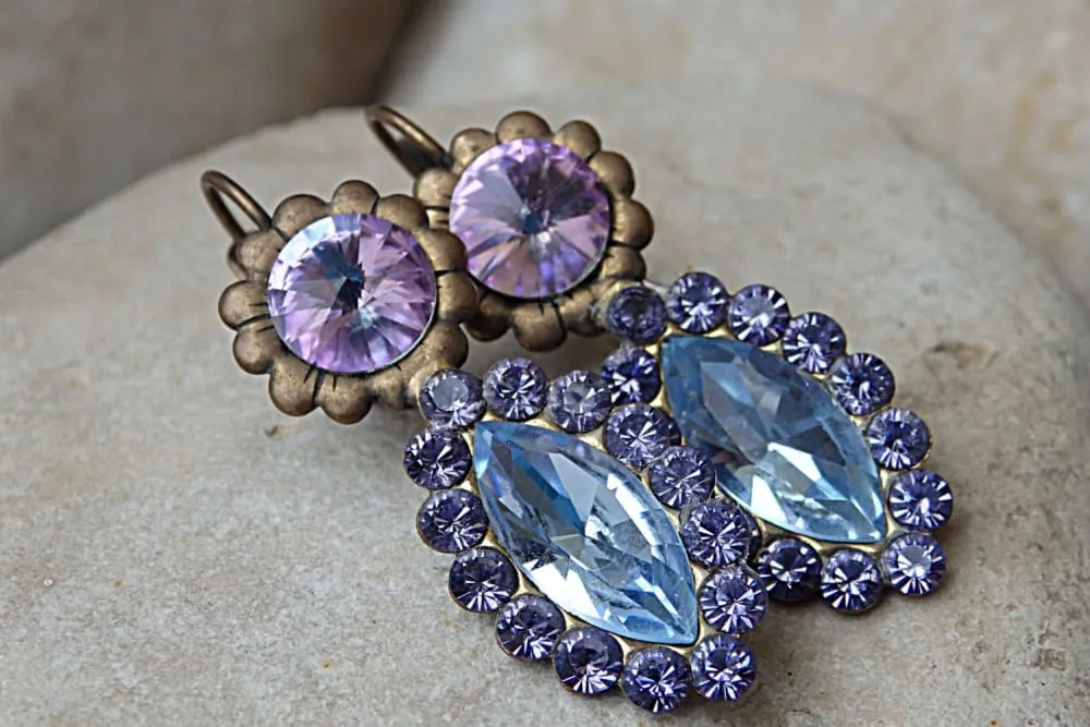 PURPLE EARRINGS