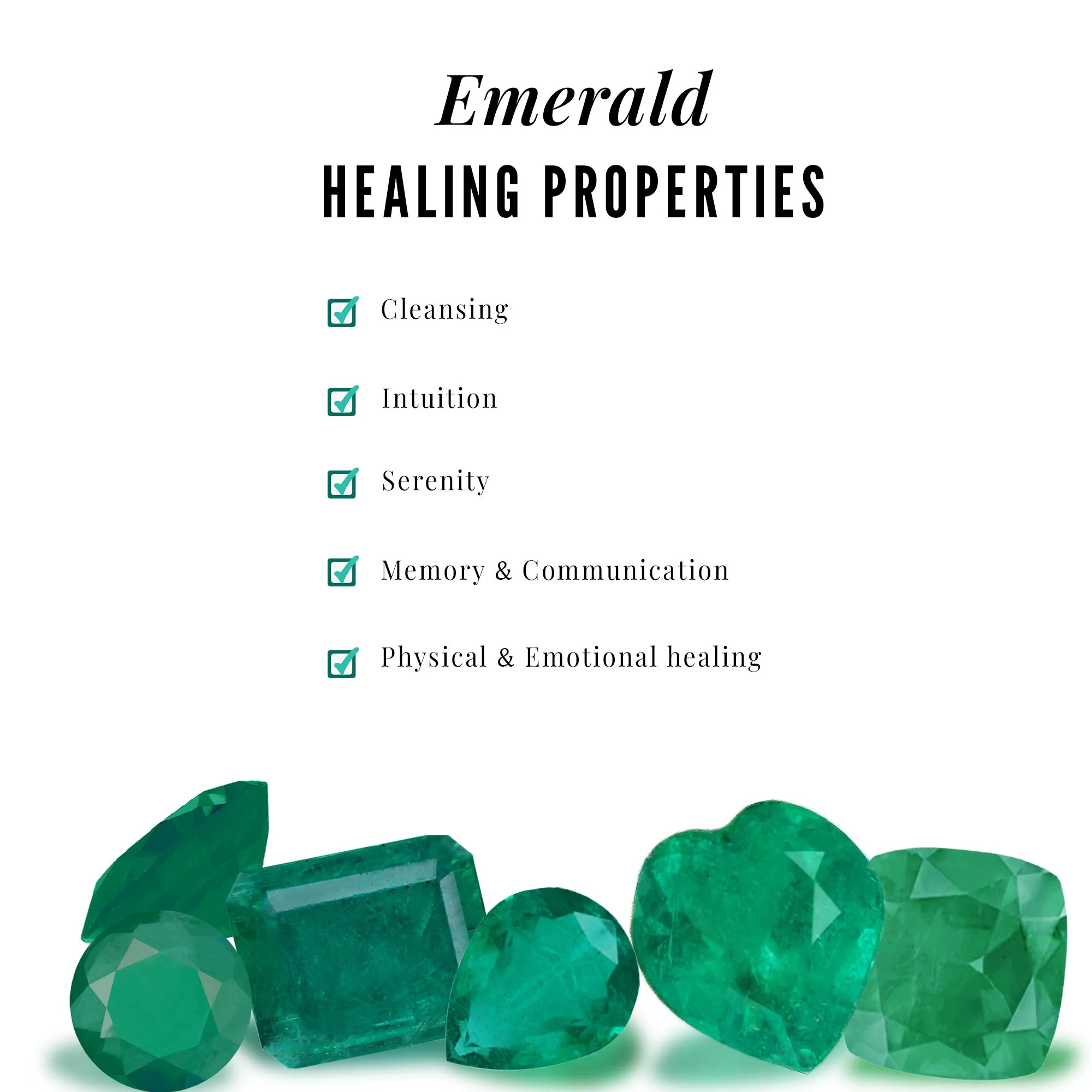 Round Shape Emerald Solitaire Necklace in Bezel Setting
