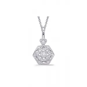 S Kashi & Sons Fashion Diamond Pendant P3294WG