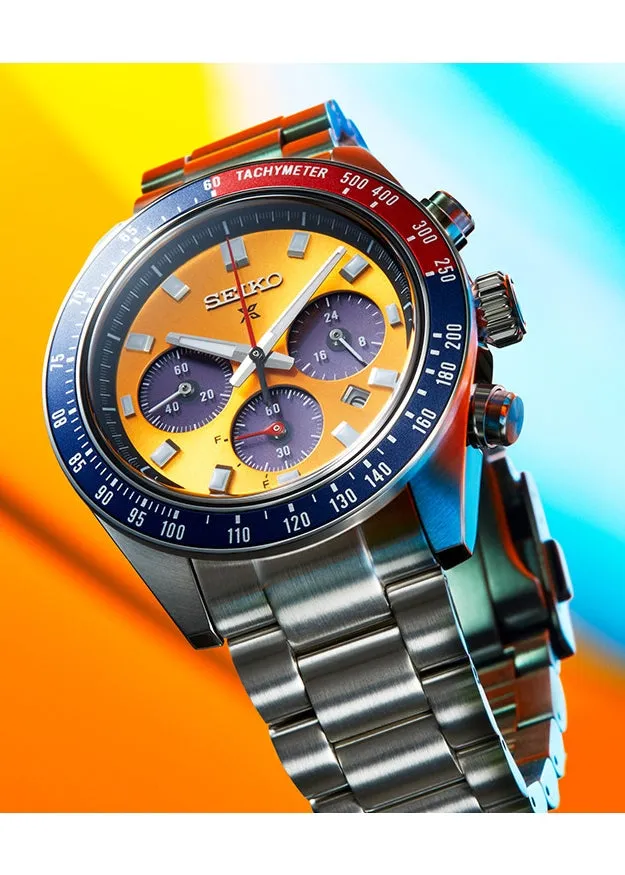 SEIKO PROSPEX SPEEDTIMER SOLAR CHRONOGRAPH 'POGUE' STAINLESS SSC947P