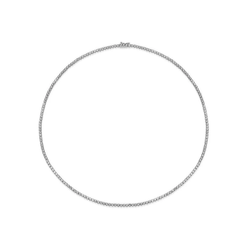 Showroom Collection Diamond Tennis Necklace (8.00 ct.) 2.5 mm 4-Prongs Setting in 14K Gold