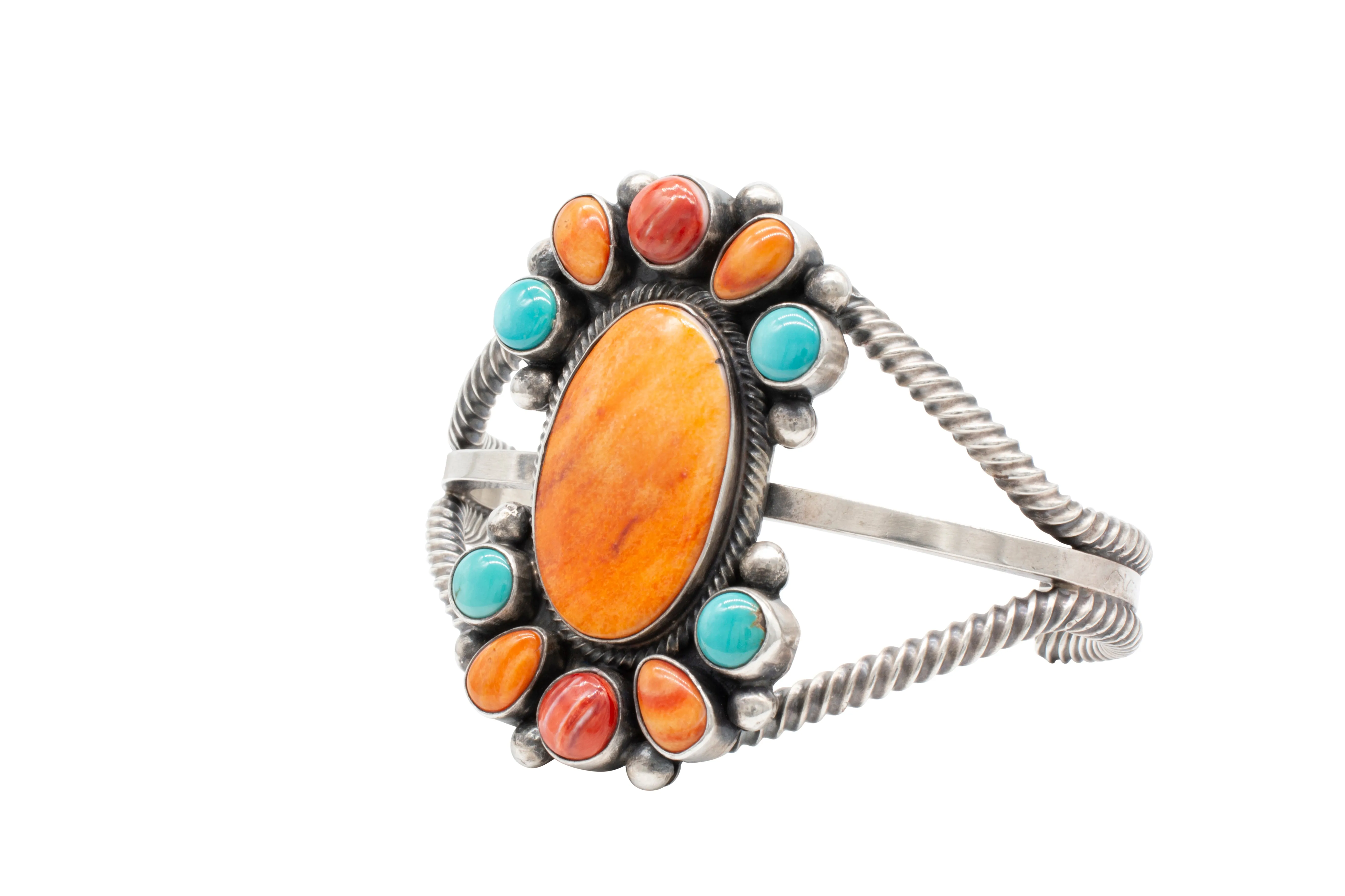 Spiny Oyster & Sleeping Beauty Turquoise Cuff | D. Stuingston