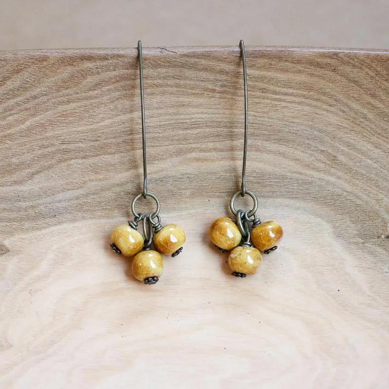 SwaziMUD™ Cluster Dangle Earrings